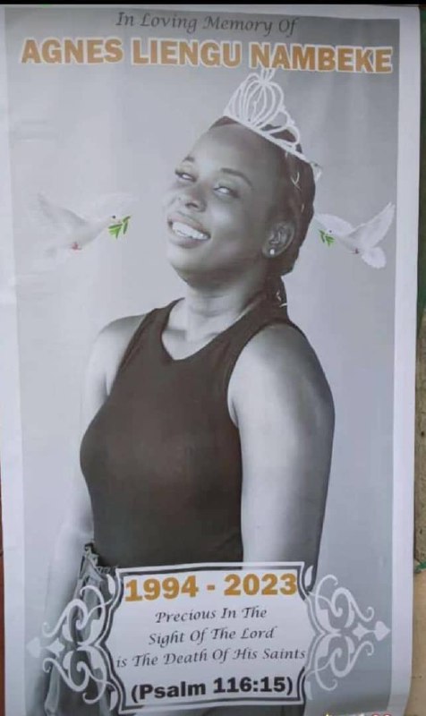 Farewell to Miss Agnes Liengu Nambeke - Adieu à Mademoiselle Agnes Liengu Nambeke